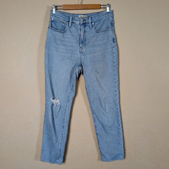 Madewell The Perfect Vintage Straight Leg Jeans Light Wash Women's Sz 30 - Picture 1 of 12